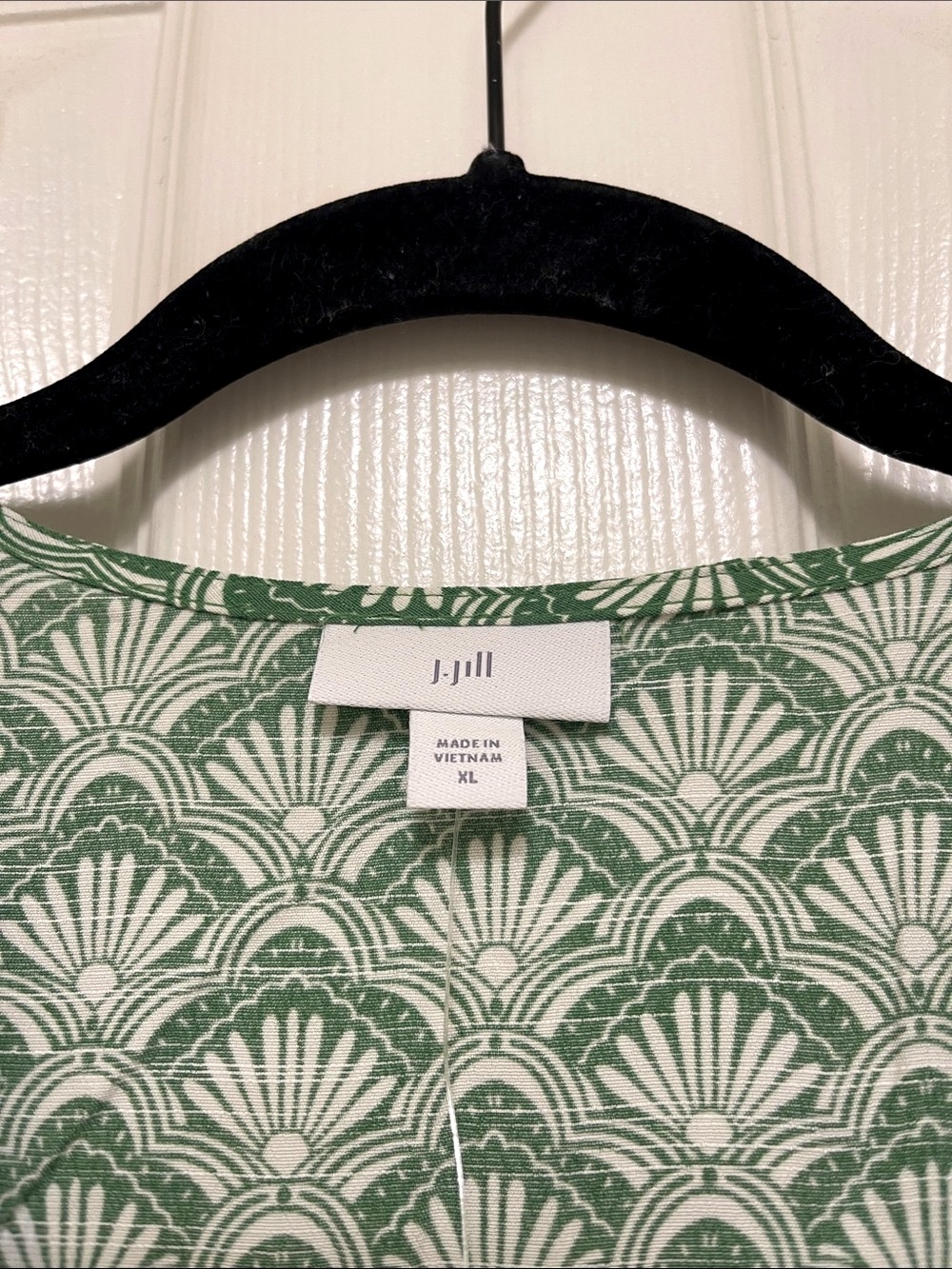 NWT J.Jill Border-Printed Flounced-Hem Dress - Picture 7 of 10